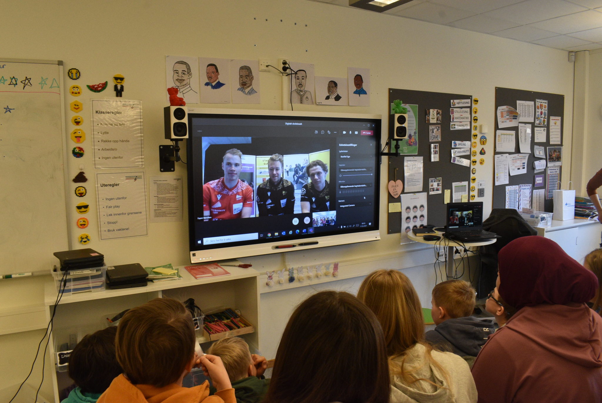Teams-møte med Start-spillere på Fagerholt skole