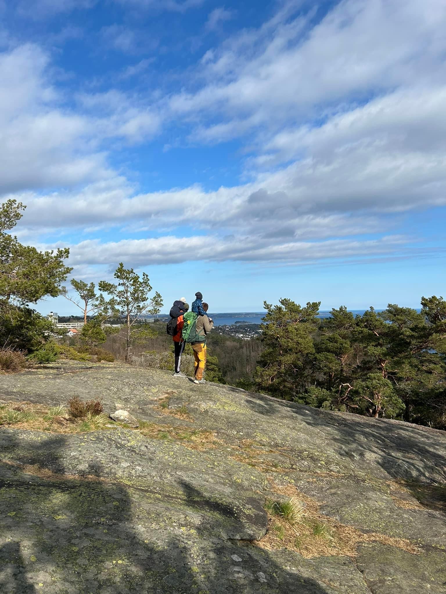 bilde av tur i skog